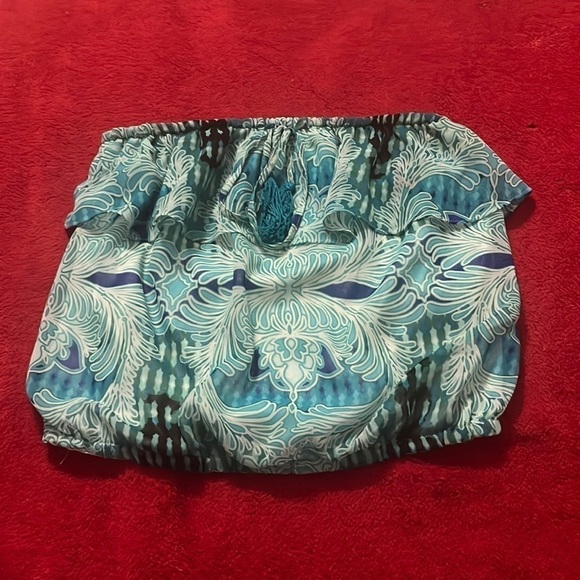 bebe Tops - Turquoise Strapless Blouse